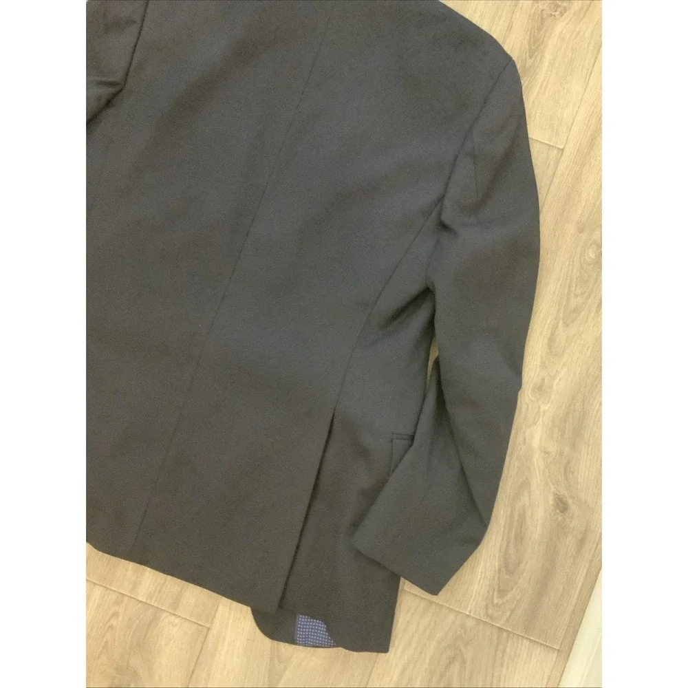 Michael Kors Rn 90736 38l Navy Suit Coat Multiple Interior Pockets